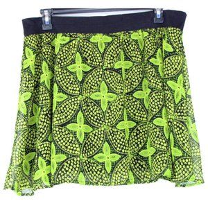 SALE!  Sheer Floral Green Short Mini Skirt